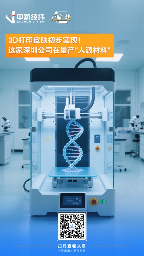 融胜配资 产业一线｜3D打印皮肤初步实现！这家深圳公司在量产＂人源材料＂